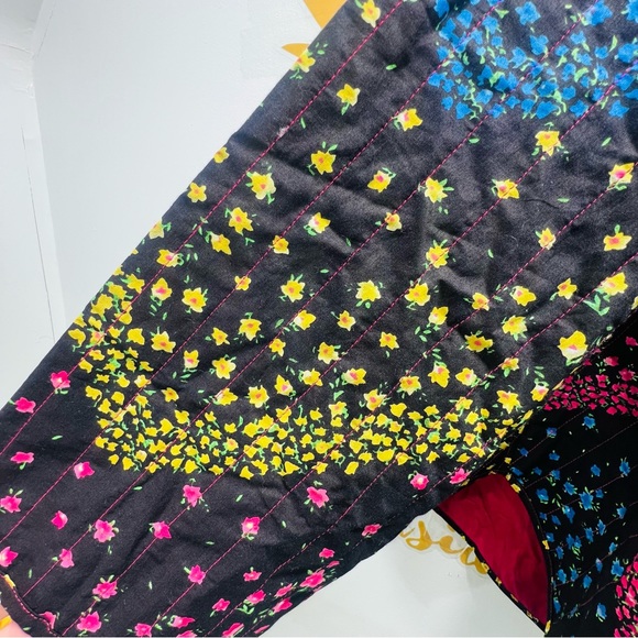 PHOOL Cotton Quilted Jacket Cascade Collar Floral Plus Size NWT - Picture 5 of 13